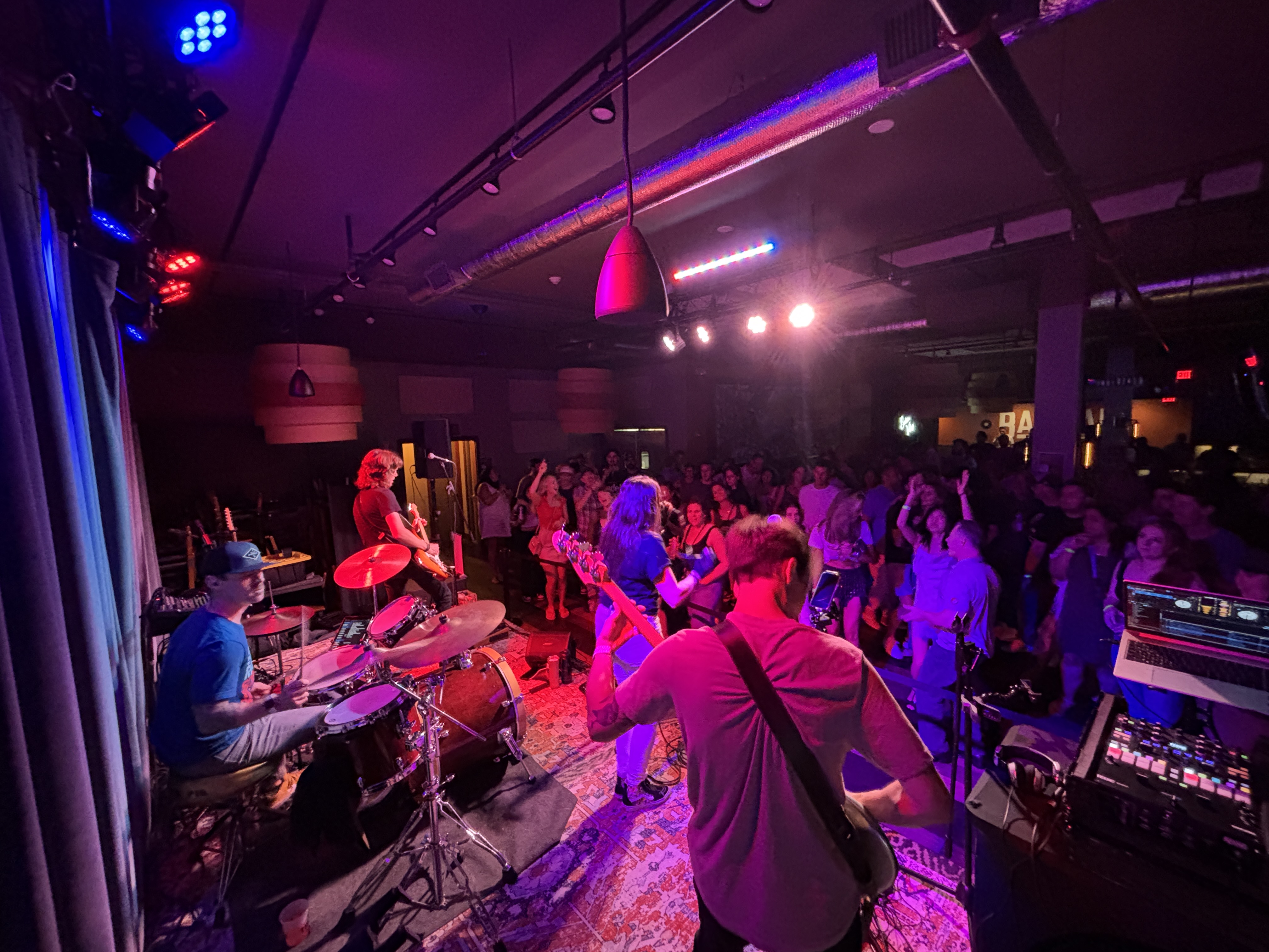 Crowd and Band at Bar Gig
