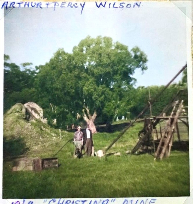 Arthur and Percy Wilson at Christina mine - Di Vidal Collection pic