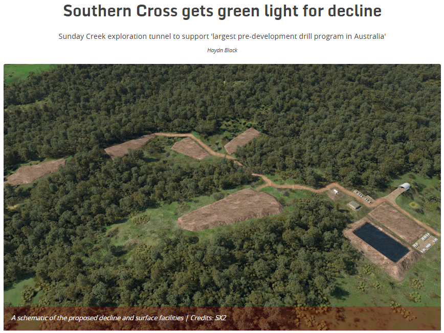 Southern Cross gets green light for decline