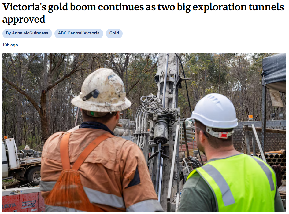 Victoria's gold boom continues as two big exploration tunnels approved