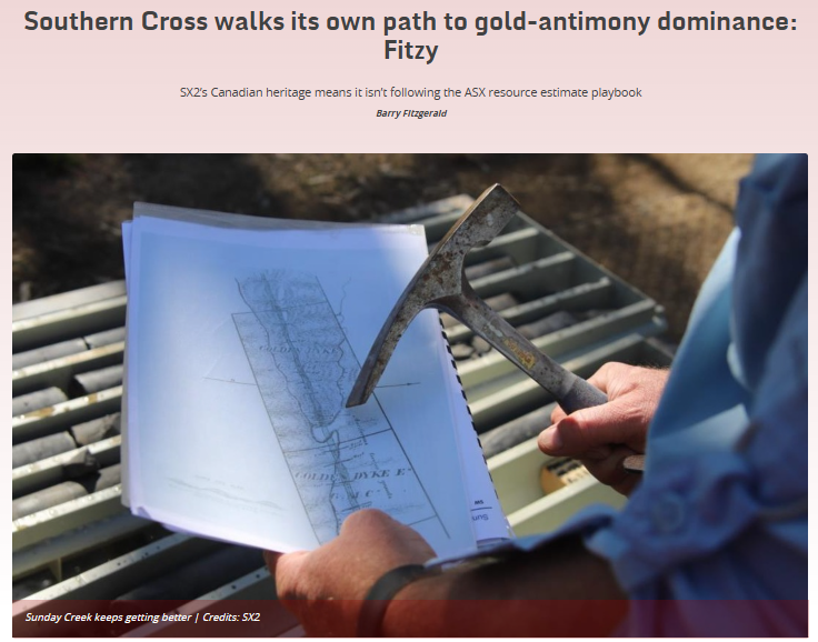 Southern Cross walks its own path to gold-antimony dominance