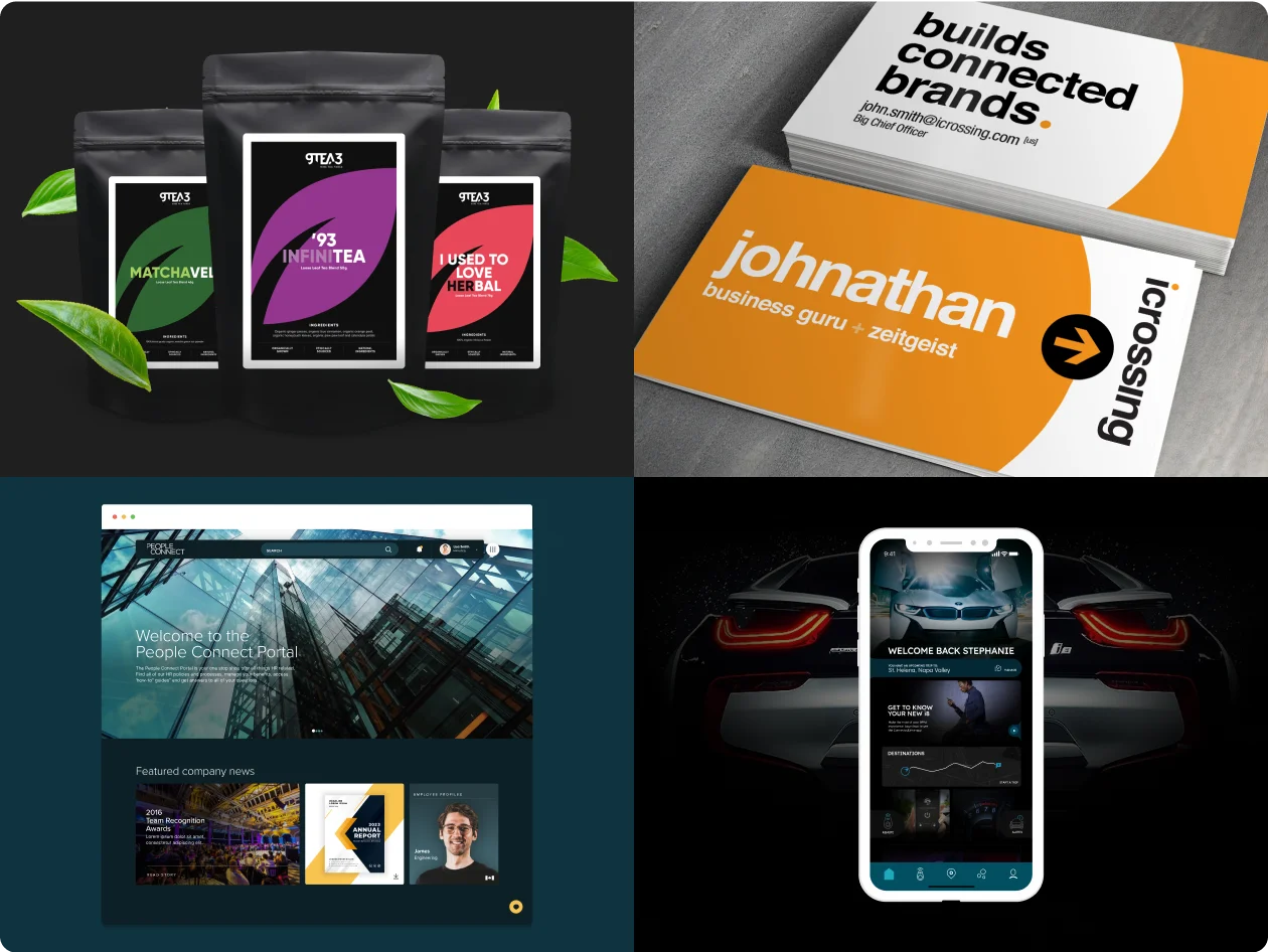 A collage of featured projects