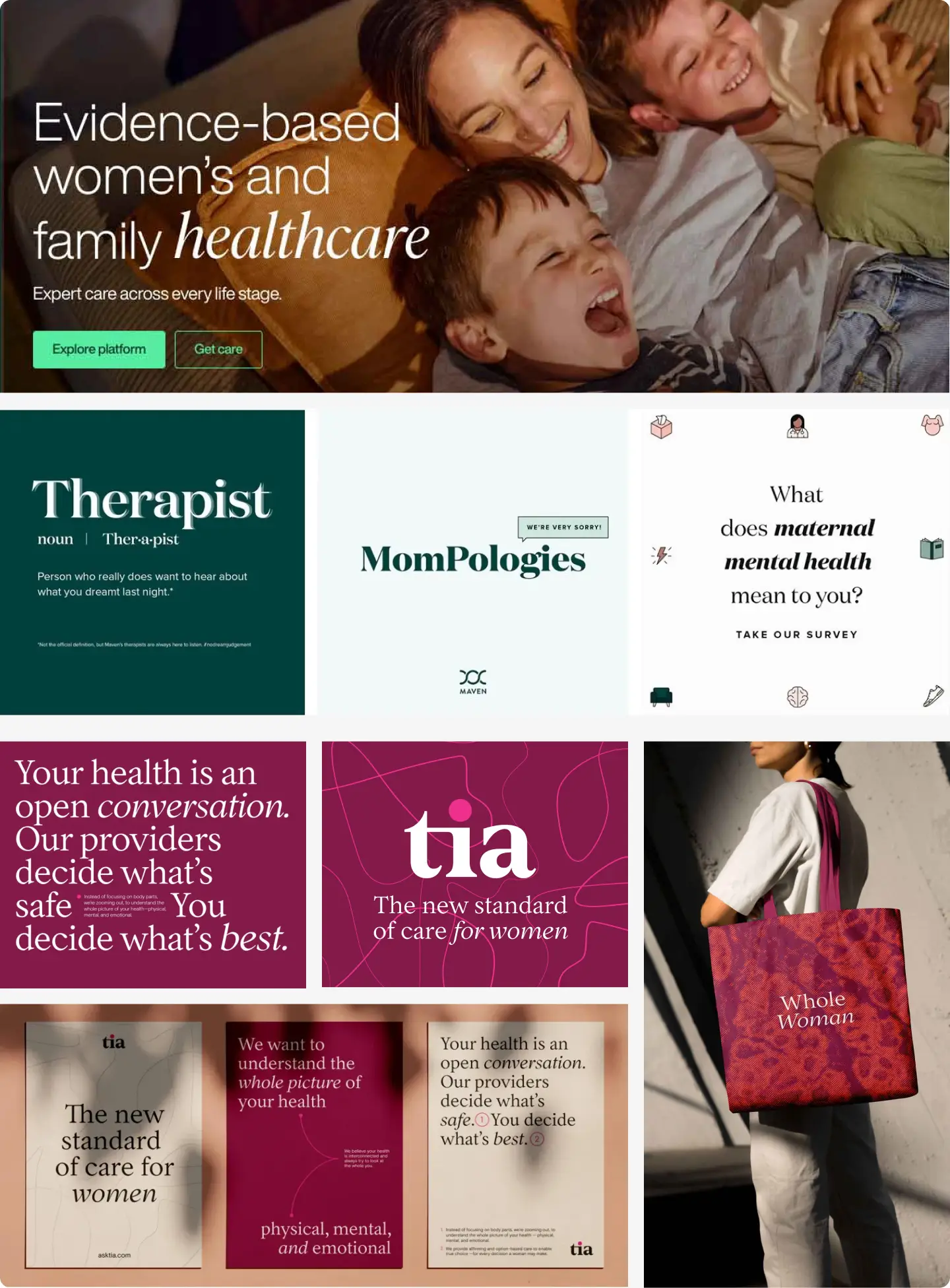 Competitor review typographic examples