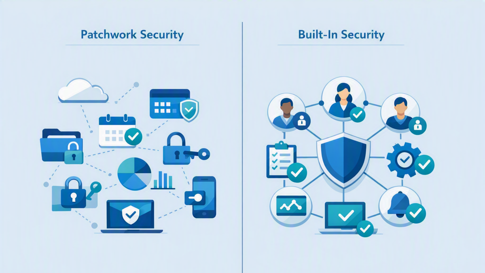 5minSecurity gaps often build quietly over time as businesses grow, tools change and access permissions expand. This article explains the difference between added-on security and built-in security, and how a technology performance review can help uncover areas that need attention.