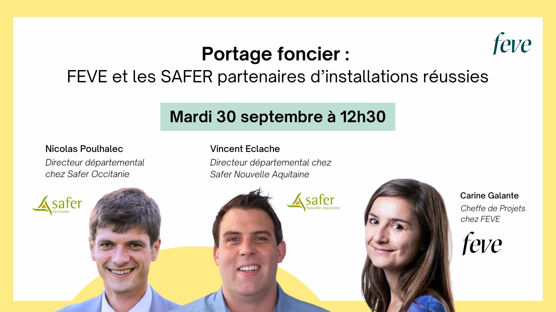 Portage foncier : FEVE et les SAFER partenaires d’installations réussies