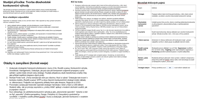 Strategic study guide – upload a photo