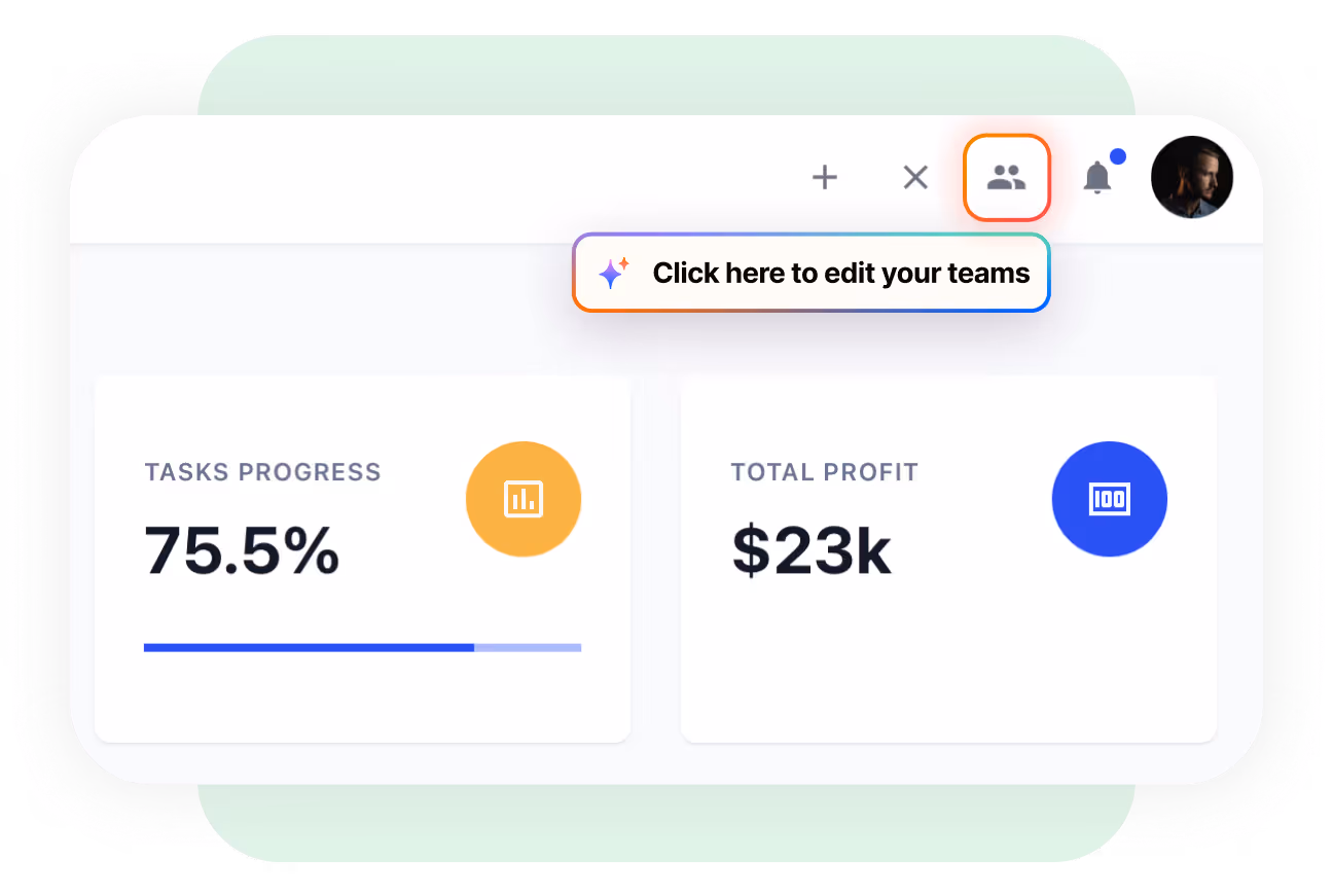 Real-Time Guidance,right Inside Your Product