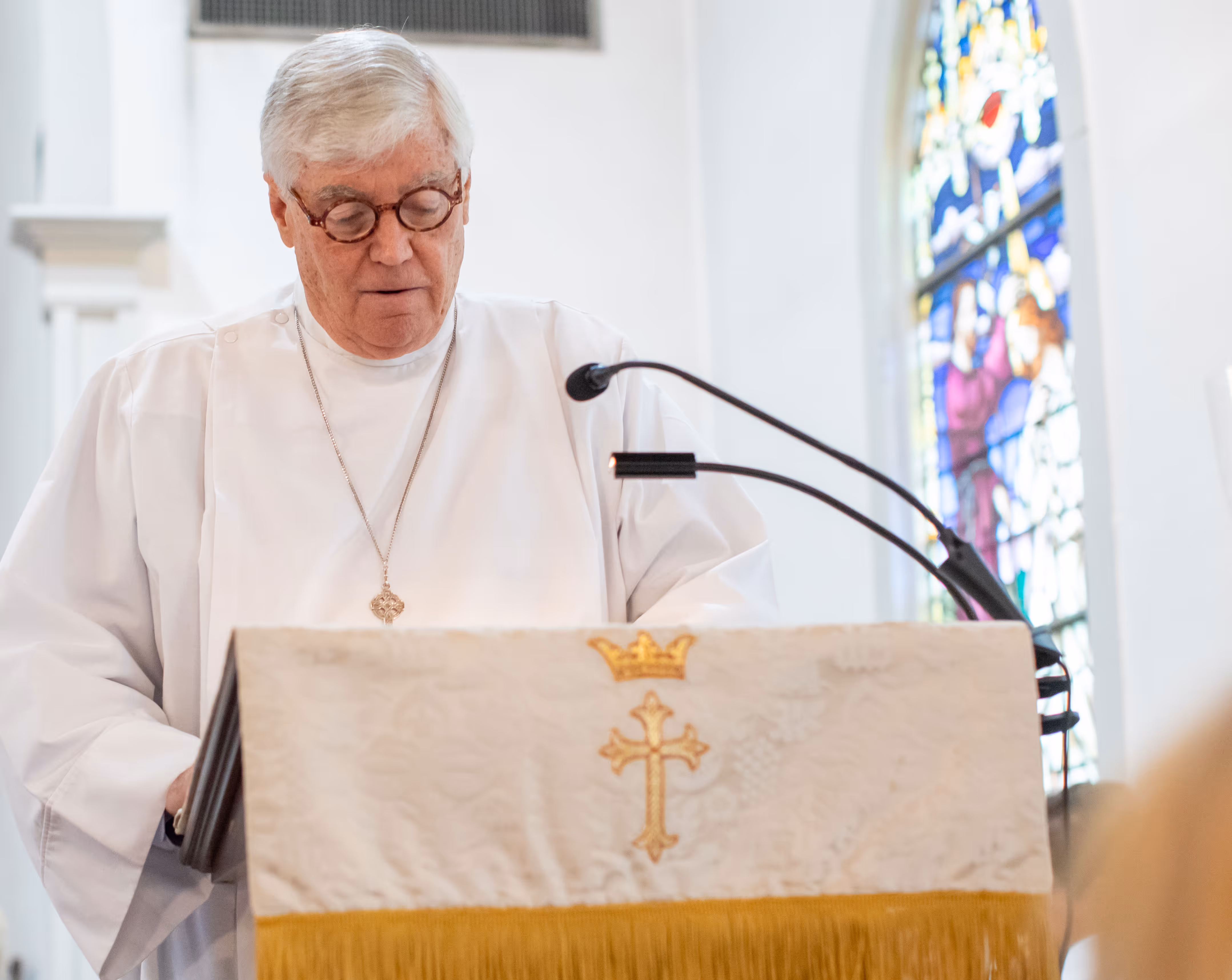 Gentleman giving the scripture reading