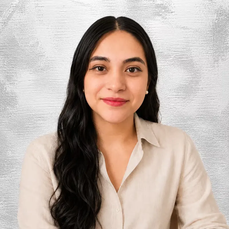 Foto de la especialista Jazmín Rivas