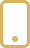 Gold smartphone icon