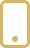 Gold smartphone icon