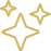 Gold sparkle icon