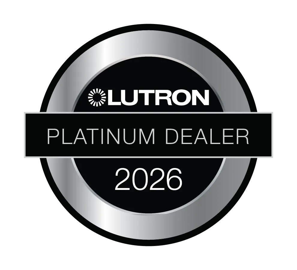 Lutron Platinum Dealer 2026 logo
