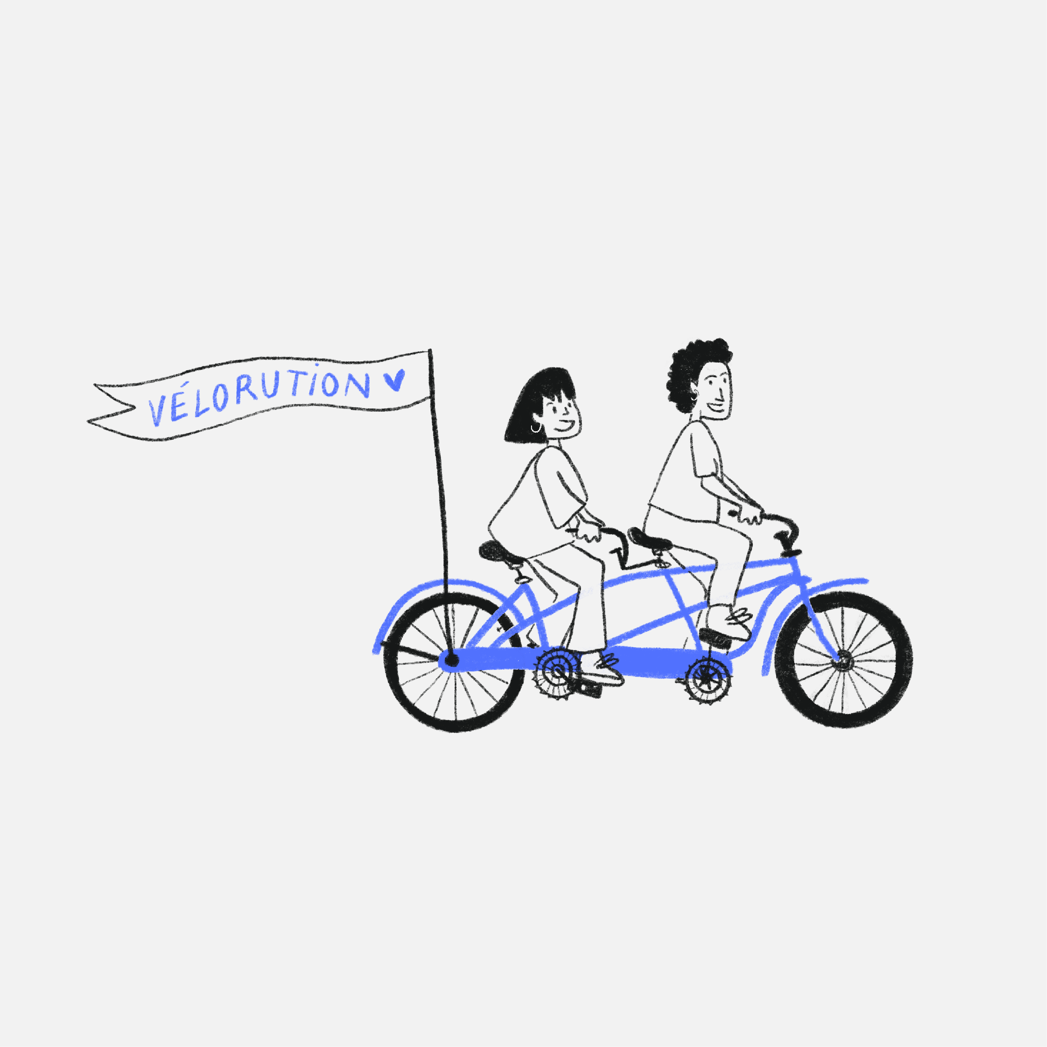 Illustration réalisées dans le cadre de la réponse à un appel d'offre sur le sexisme dans les métiers du vélo