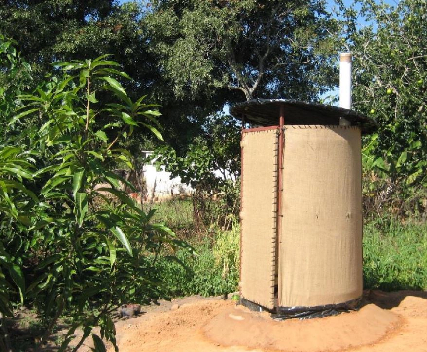 Composting toilet with vent pipe