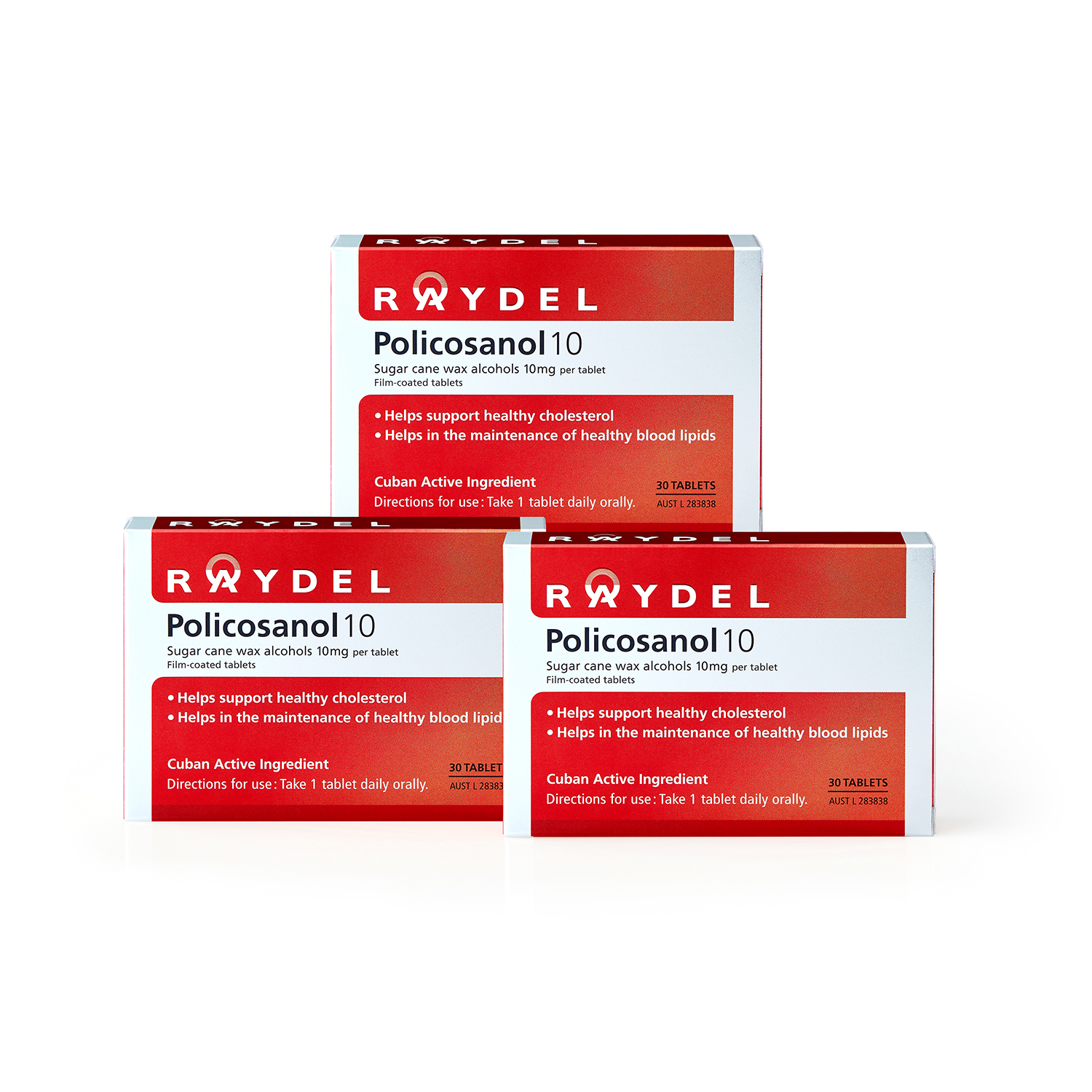 Policosanol 10mg 30 Tablets x 3pk