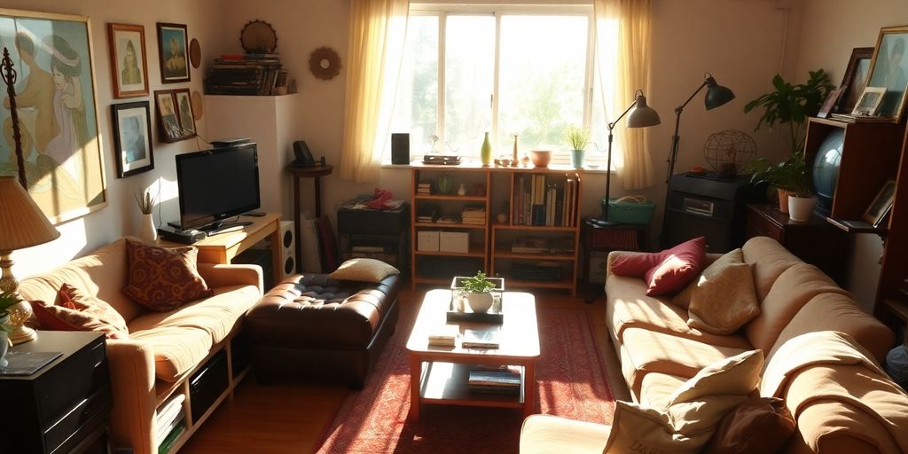 Casa con objetos valiosos dentro