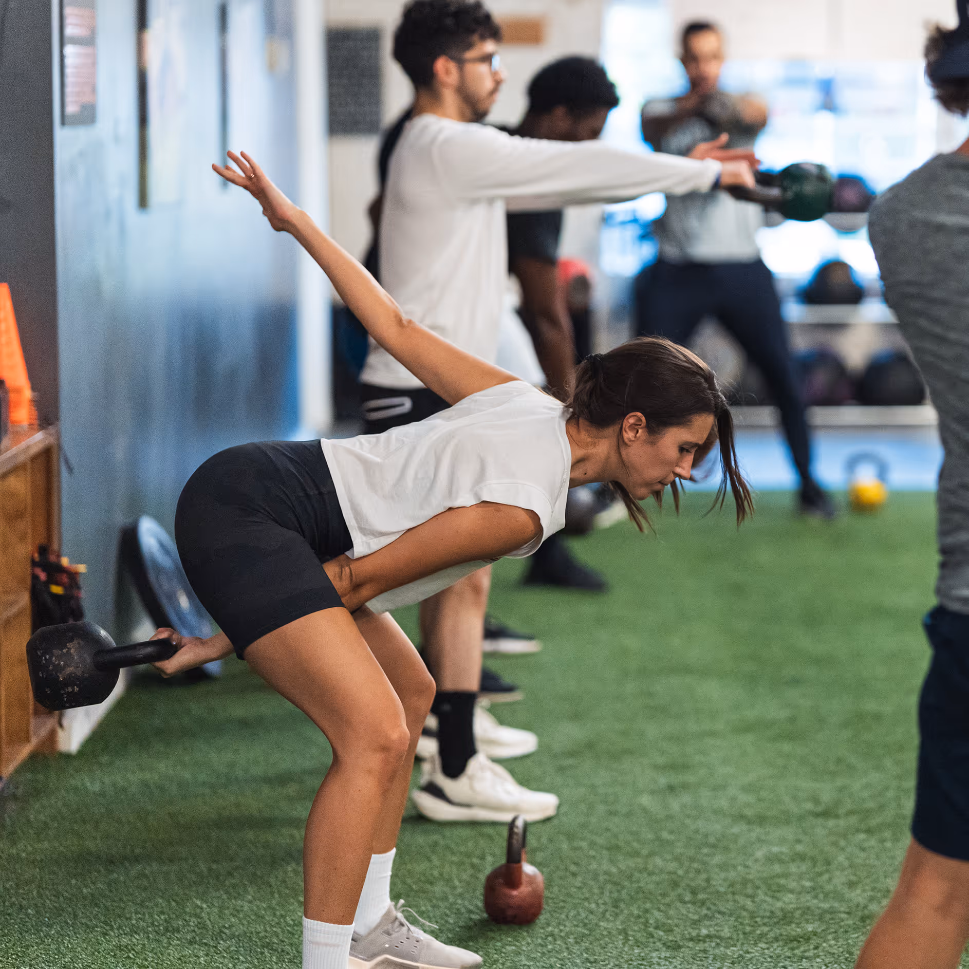 Try these kettlebell exercises to build your running body and complement your strength training.