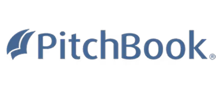 a black and blue logo
