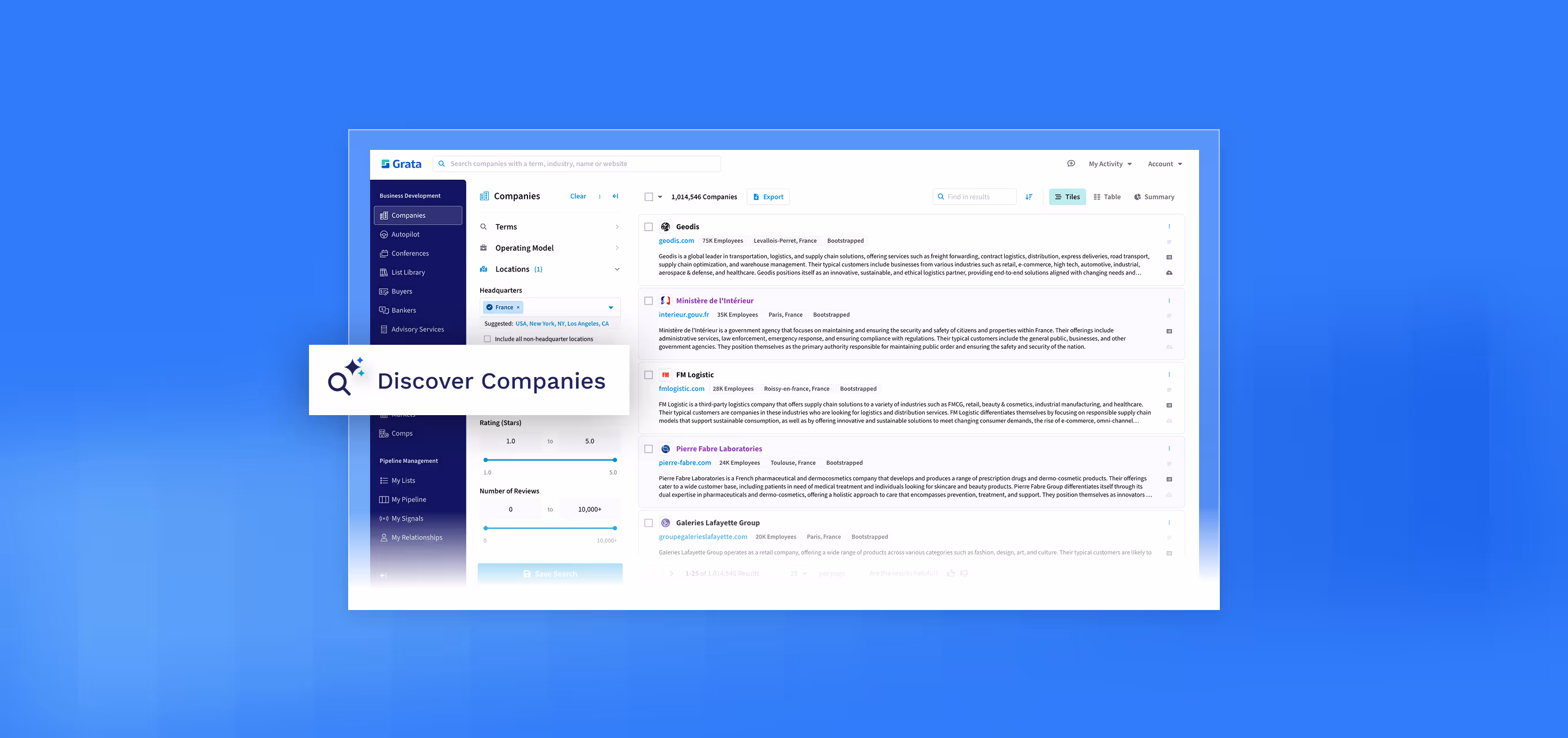 Find the right targets and manage your relationships
