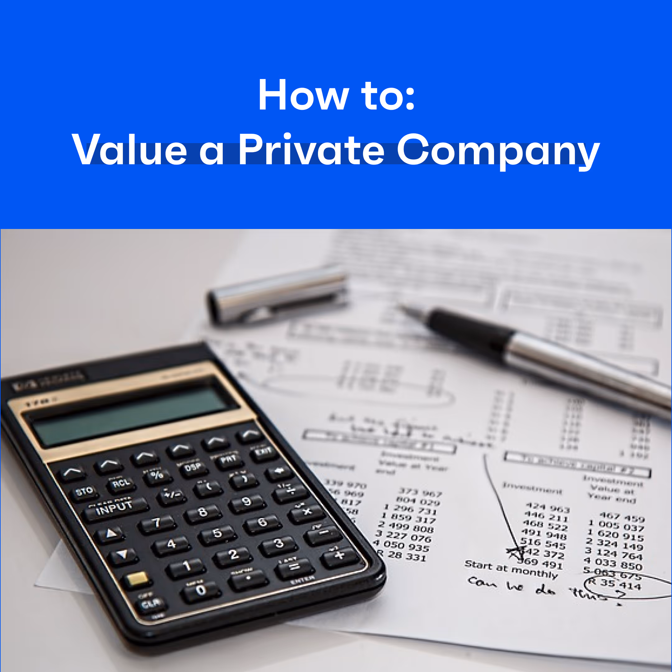 How to Value a Private Company