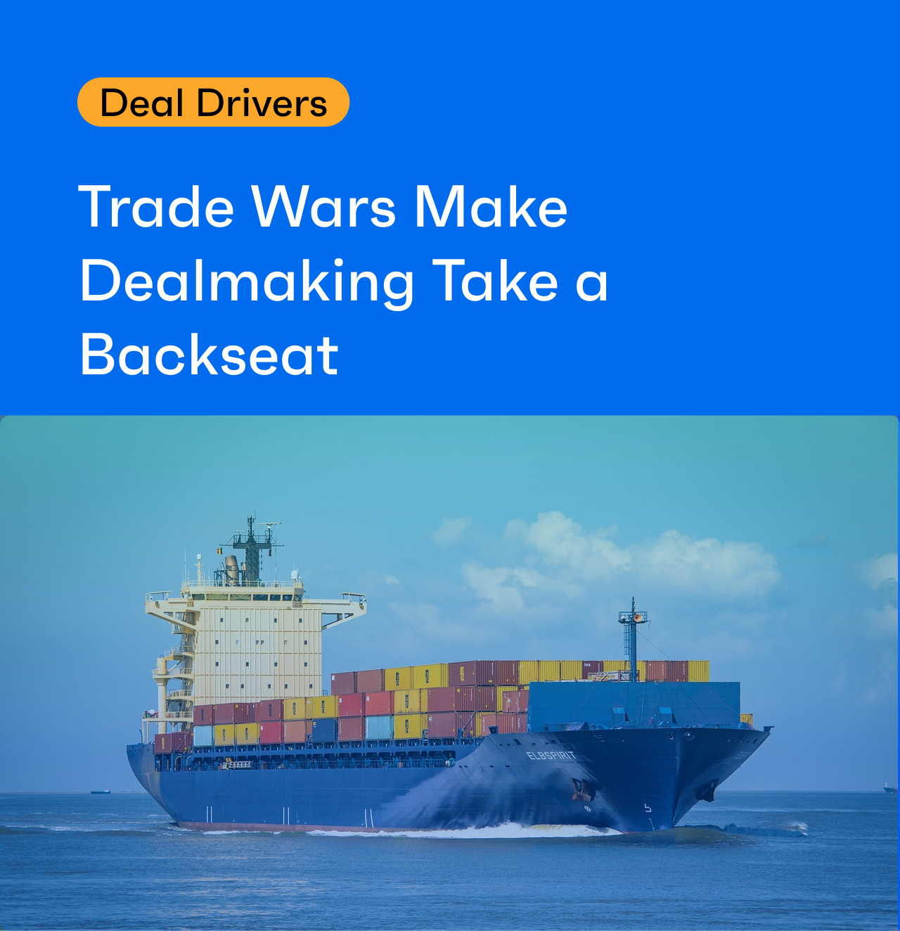 Datasite Deal Drivers: Trade Wars Make Dealmaking Take a Backseat 