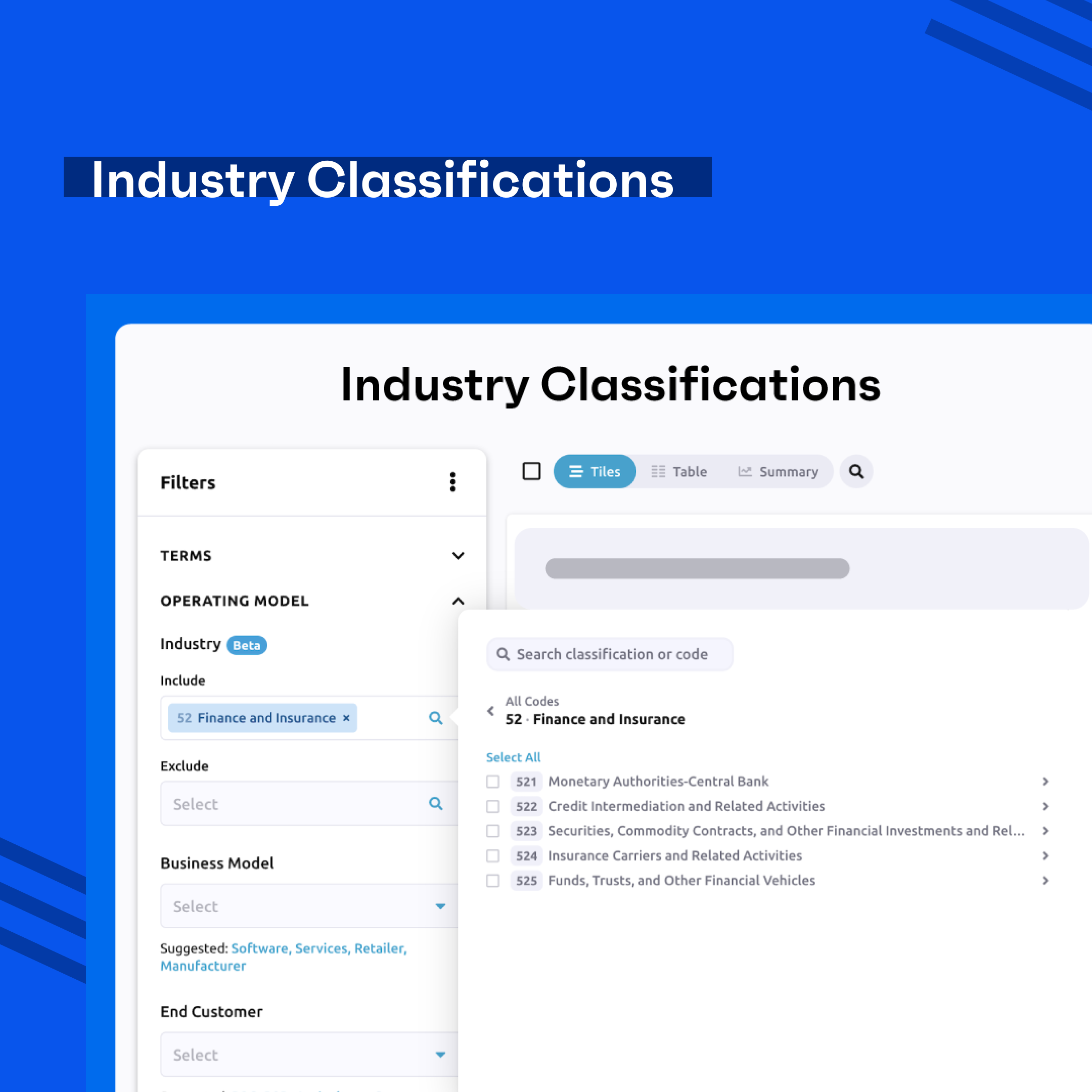 Industry classifications