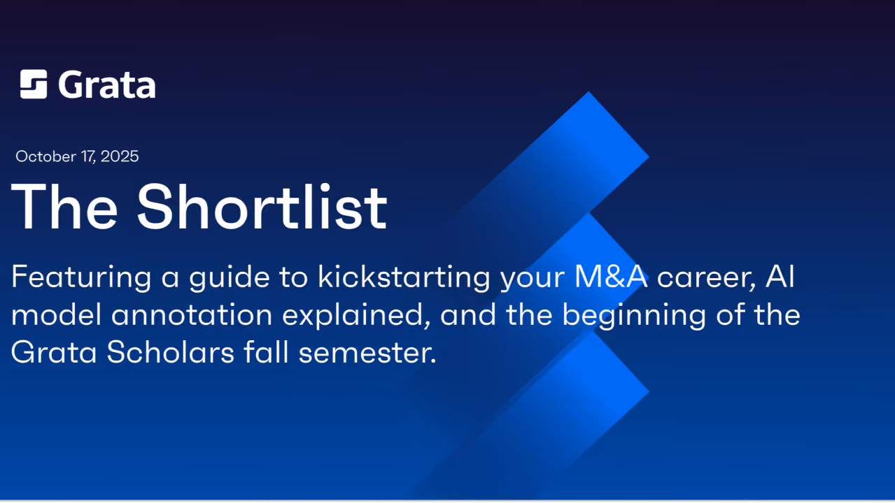 Your New M&A Career Bible Is Here