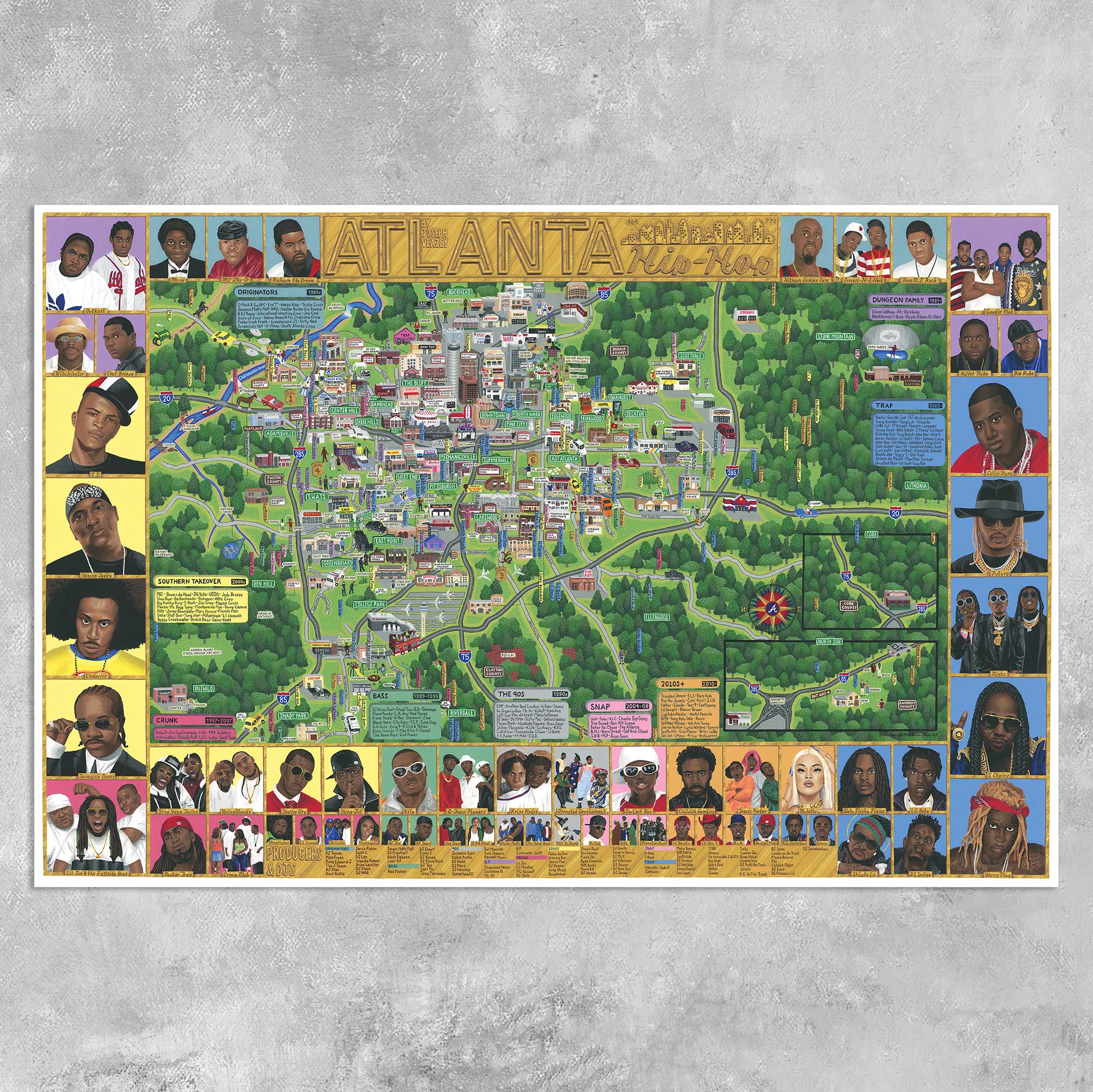 Atlanta Rap Map