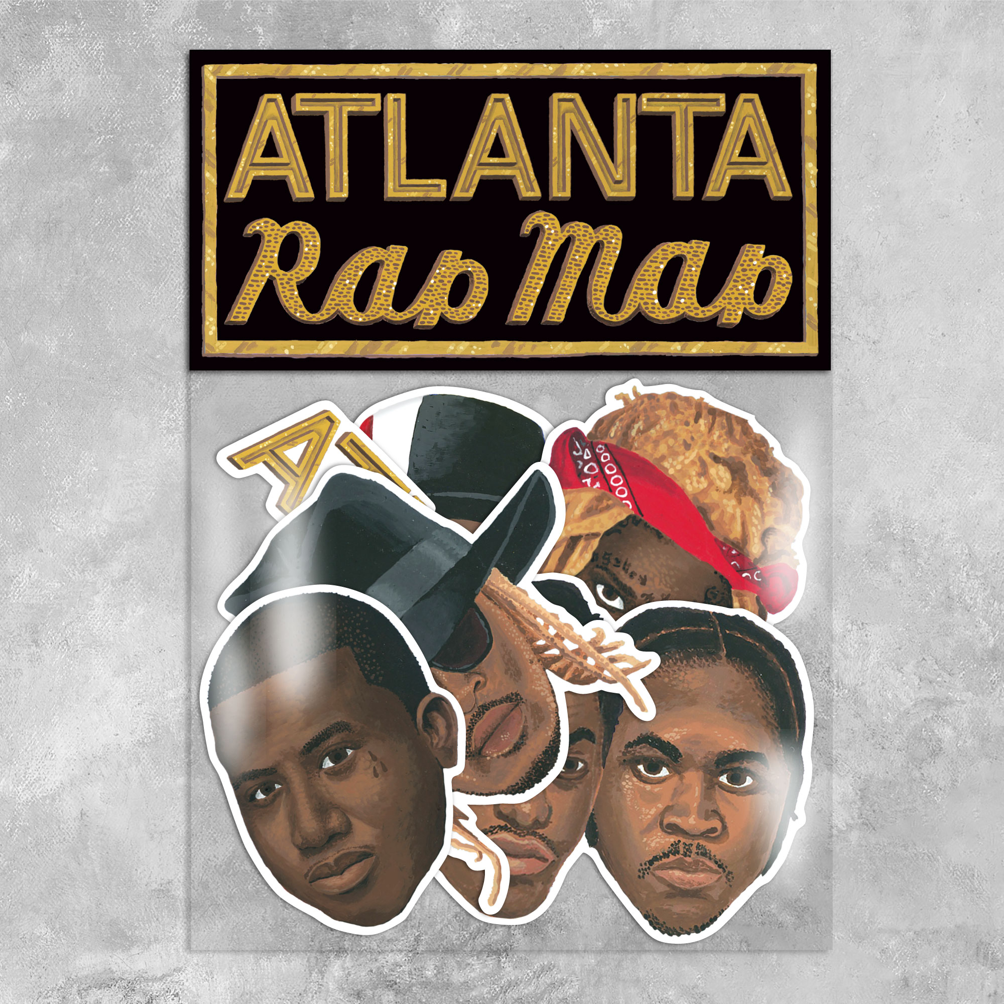 Atlanta Rappers Vinyl Sticker Pack