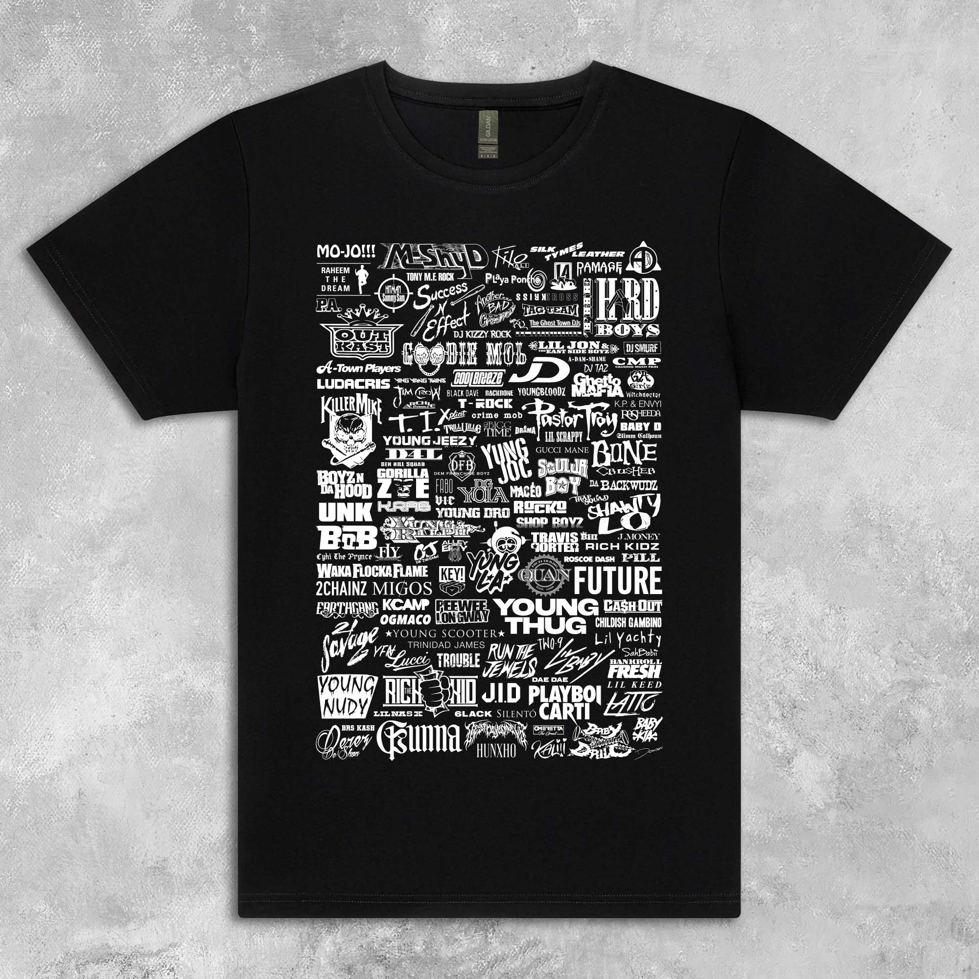 Atlanta Rap Map Logo T-Shirt