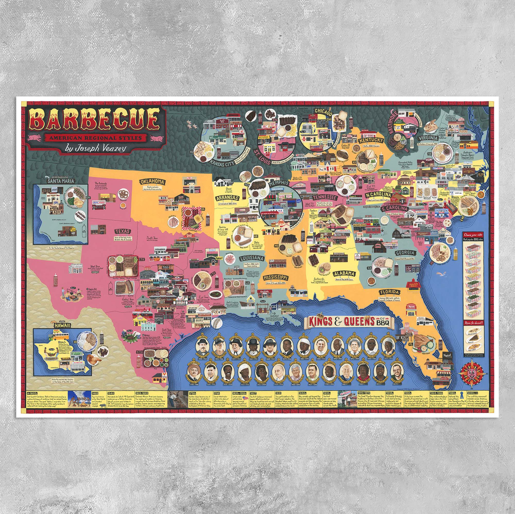 American Barbecue Map