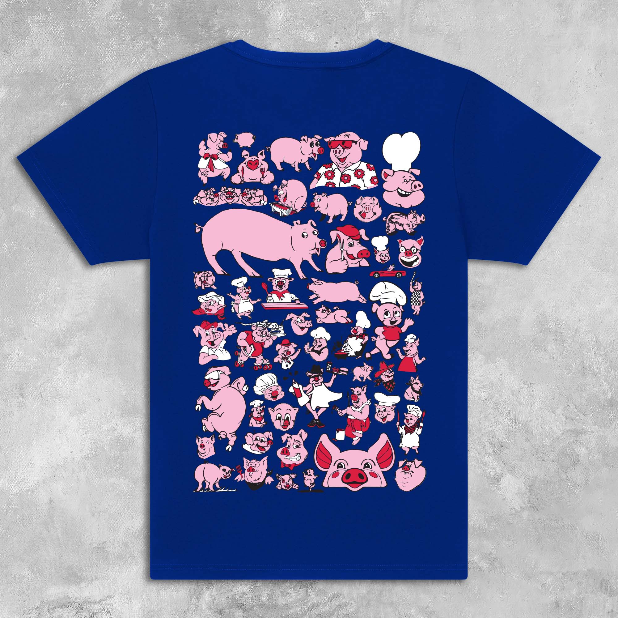 Barbecue Pig Cartoon T-Shirt