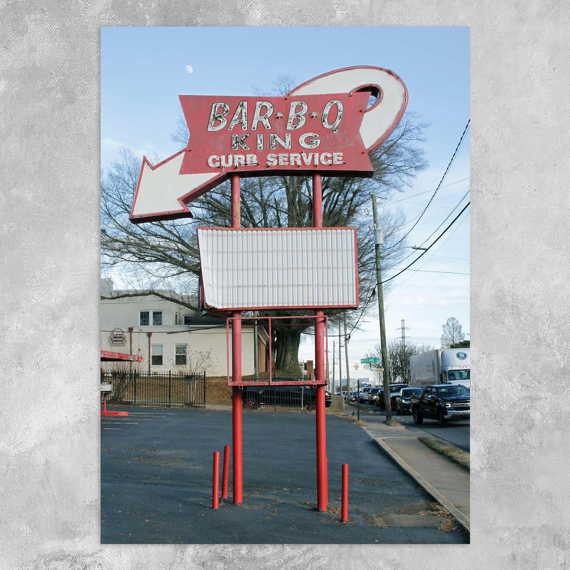 Bar-B-Que Hand Painted Sign Photo Print
