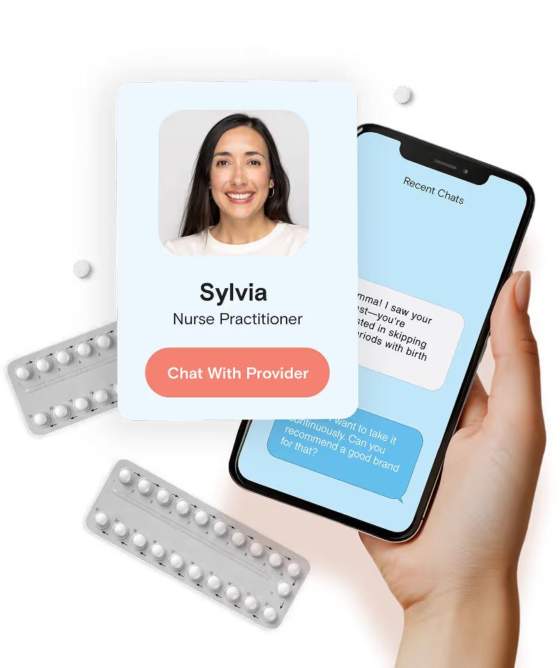 Patient using secure online messaging to connect with a licensed nurse practitioner for virtual healthcare and prescription support