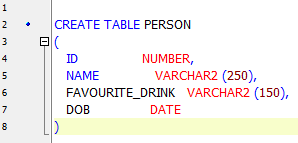 Create Example Table