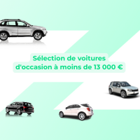 Sélection de voitures d'occasion à moins de 13 000 €