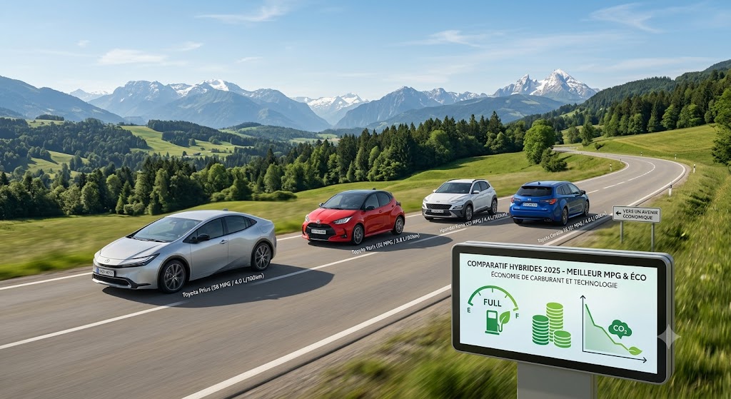 Voitures hybrides avec la meilleure consommation (MPG)