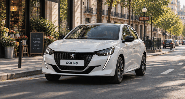 Peugeot 208 en ville, adaptée aux trajets courts