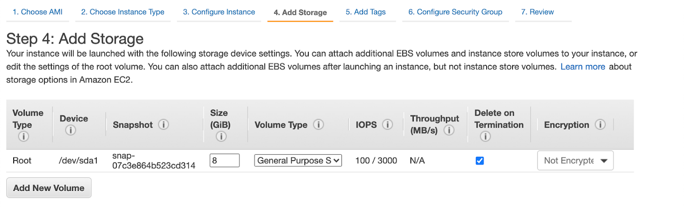 EVentStoreDB Cluster AWS  Add Storage