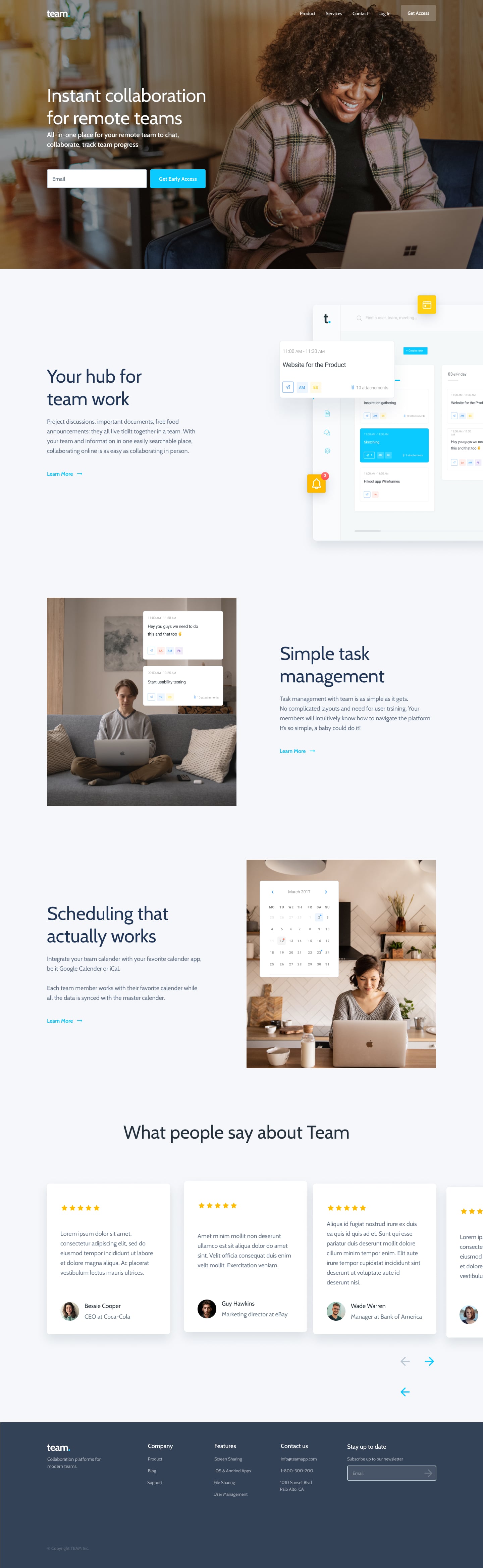 A screenshot of web page