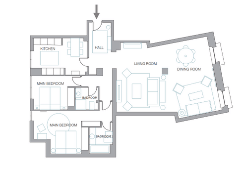 Plan of the apartment