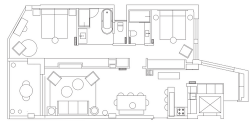 Plan of the apartment