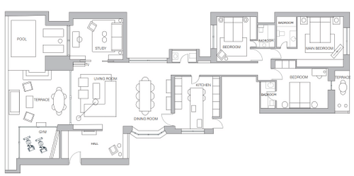 Plan of the apartment