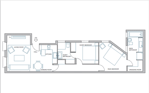 Plan of the apartment