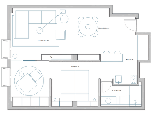 Plan of the apartment