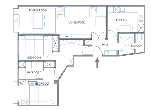 Plan of the apartment