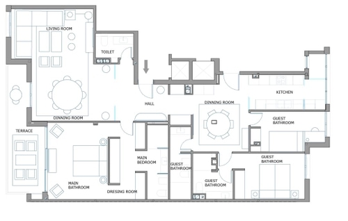 Plan of the apartment