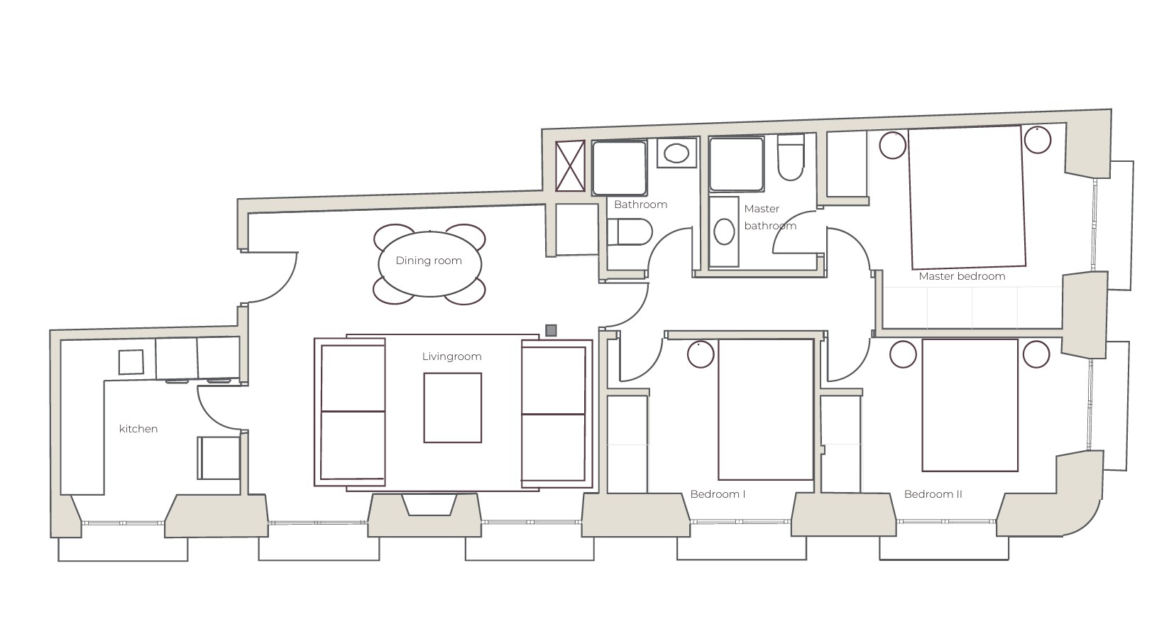 Plan of the apartment