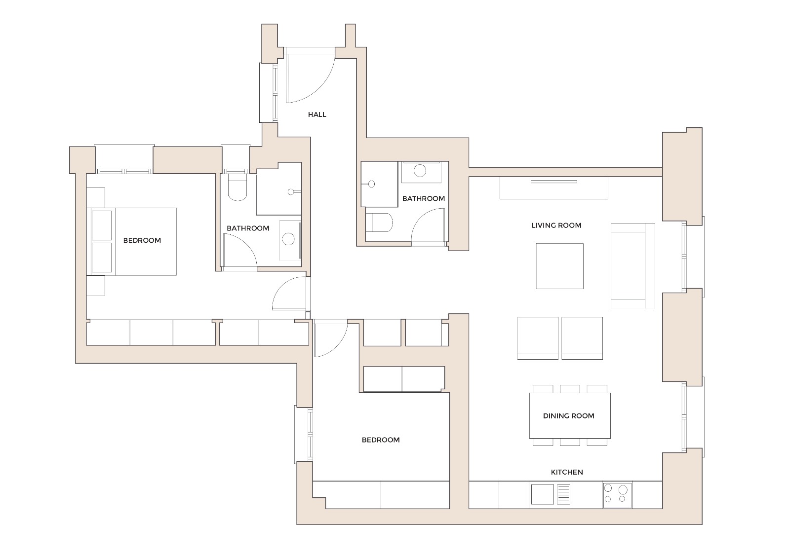 Plano del apartamento